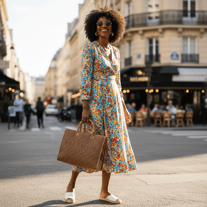 Sac à main Rive Gauche matelassé