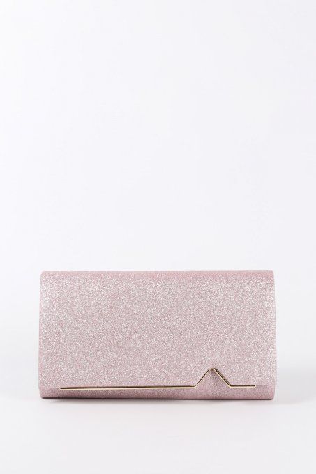 Pochette rose scintillante | Siriz Shop