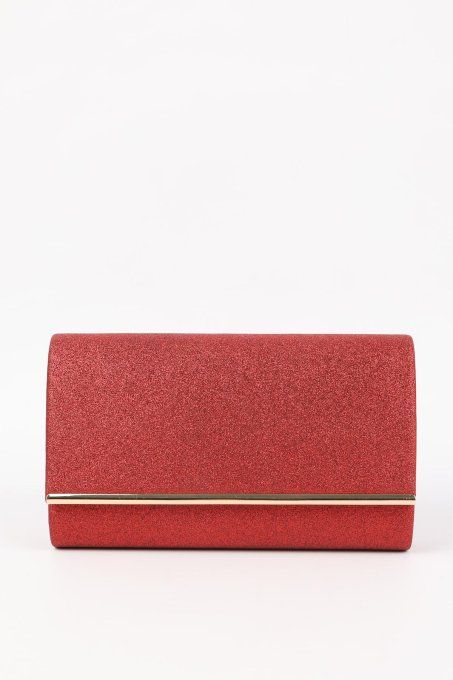 Pochette Neige blanche paillette